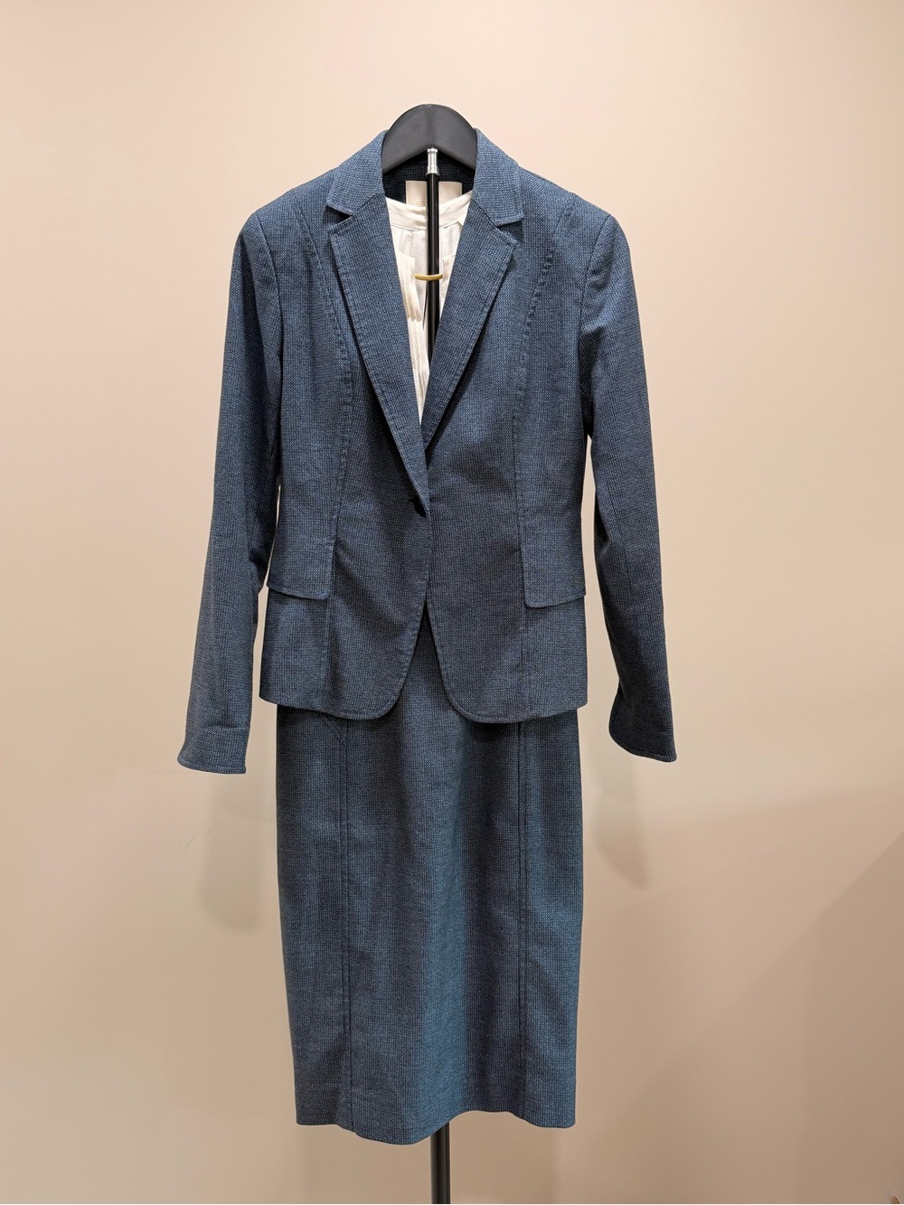 Etcetera Dark Blue Blazer and Dress Set